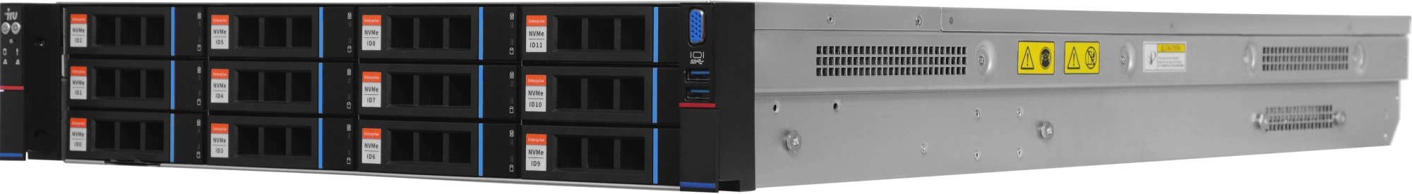 Сервер IRU Rock g2212p 2x8380 4x32Gb 9480-8i AST2500 4P 10G/2P 1G 2x1300W w/o OS (2162505) — миниатюра 9