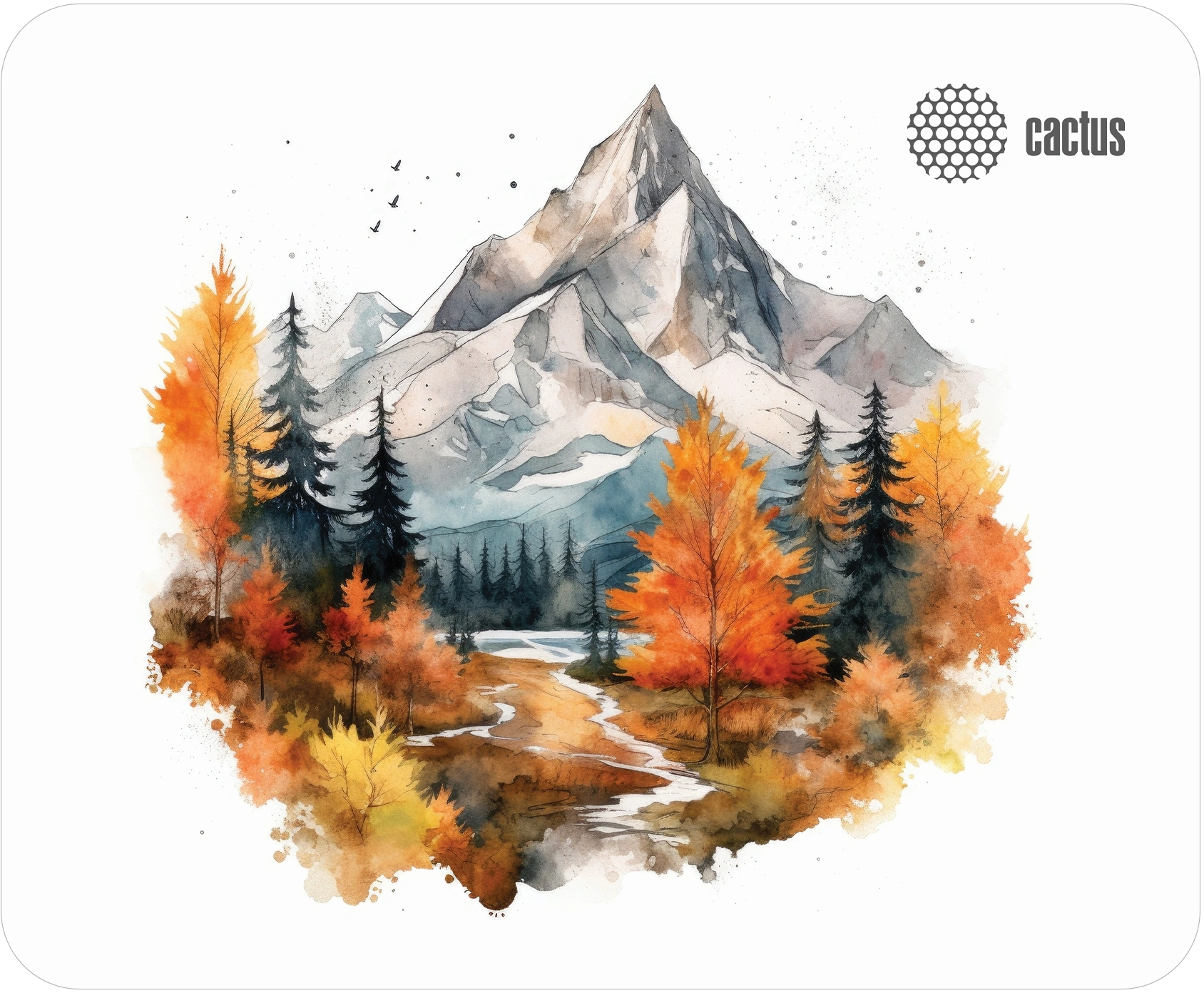 Коврик для мыши Cactus Autumn mountains 220x180x2мм (CS-MPC-P10XS) — фото 1