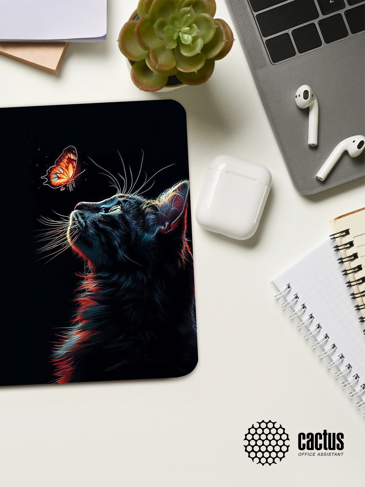 Коврик для мыши Cactus Night Cat 220x180x2мм (CS-MPC-P12XS) — миниатюра 13