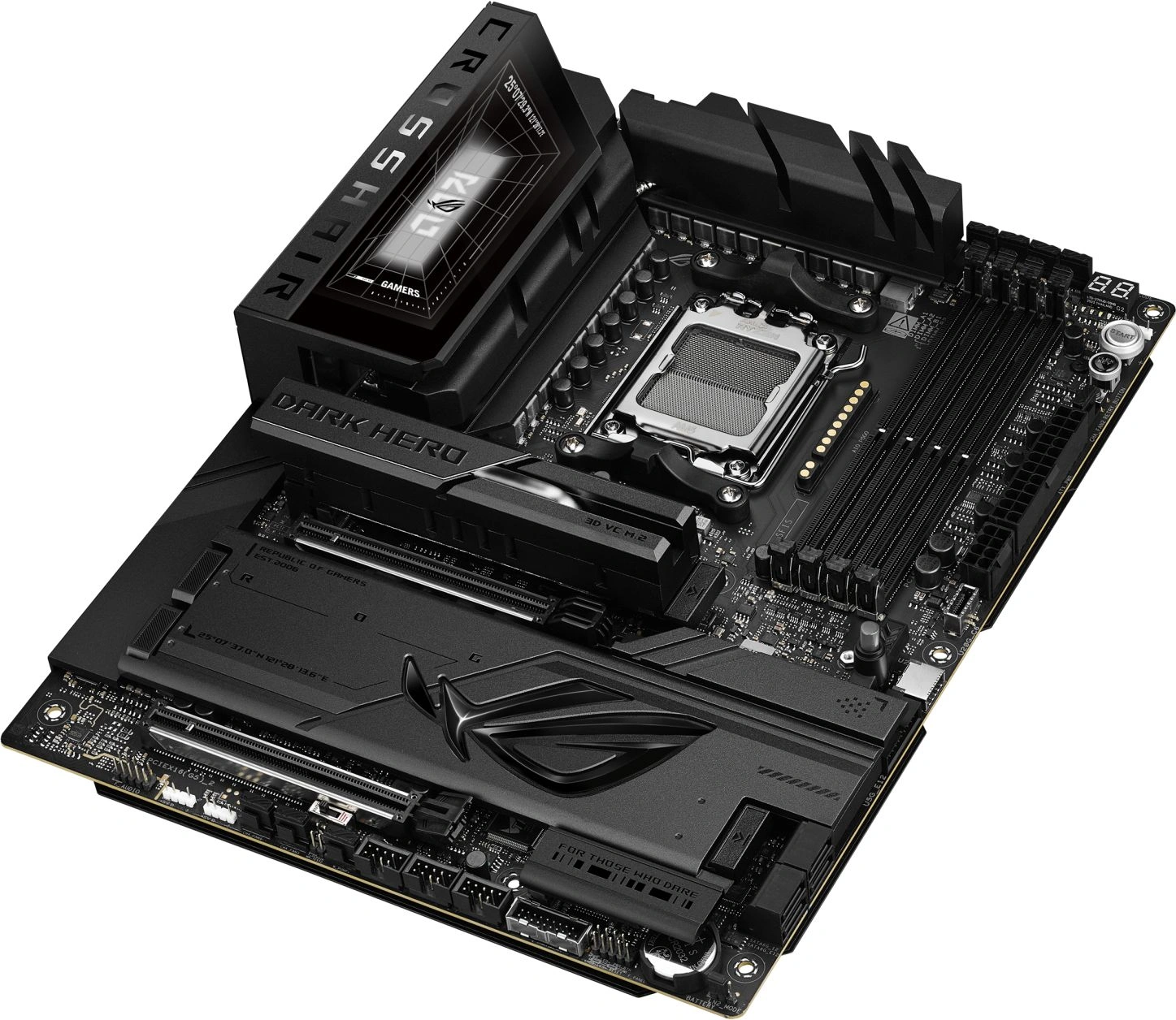Материнская плата Asus ROG CROSSHAIR X870E DARK HERO Socket AM5 AMD X870E 4xDDR5 ATX AC`97 8ch(7.1) 1 x 10Gigabit + 1 x 5Gigabit RAID+HDMI — миниатюра 5