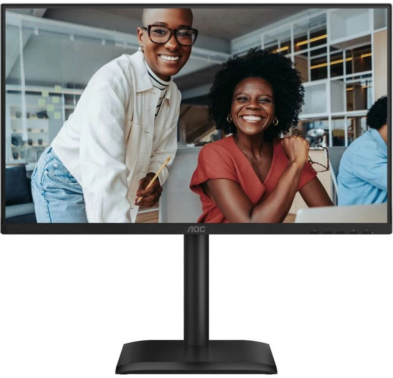 Монитор AOC 23.8" 24E4U черный IPS 1ms 16:9 HDMI M/M матовая HAS Piv 300cd 178гр/178гр 1920x1080 120Hz VGA DP FHD USB — фото 1