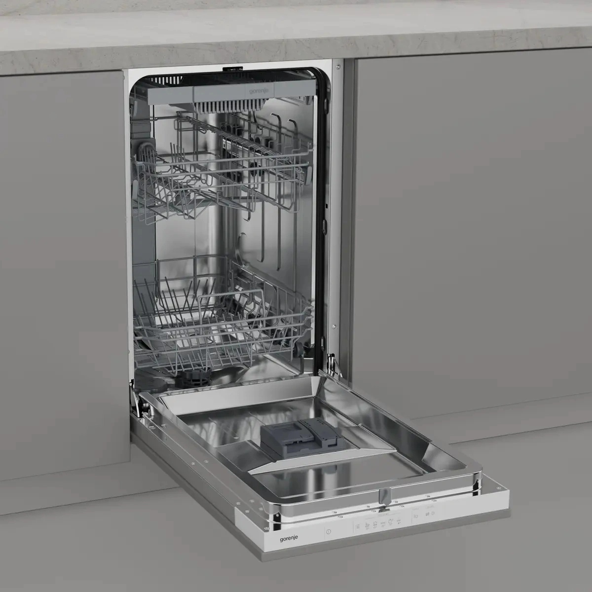 Посудомоечная машина встраив. Gorenje GV523E10WE 1760Вт узкая нержавеющая сталь — миниатюра 3