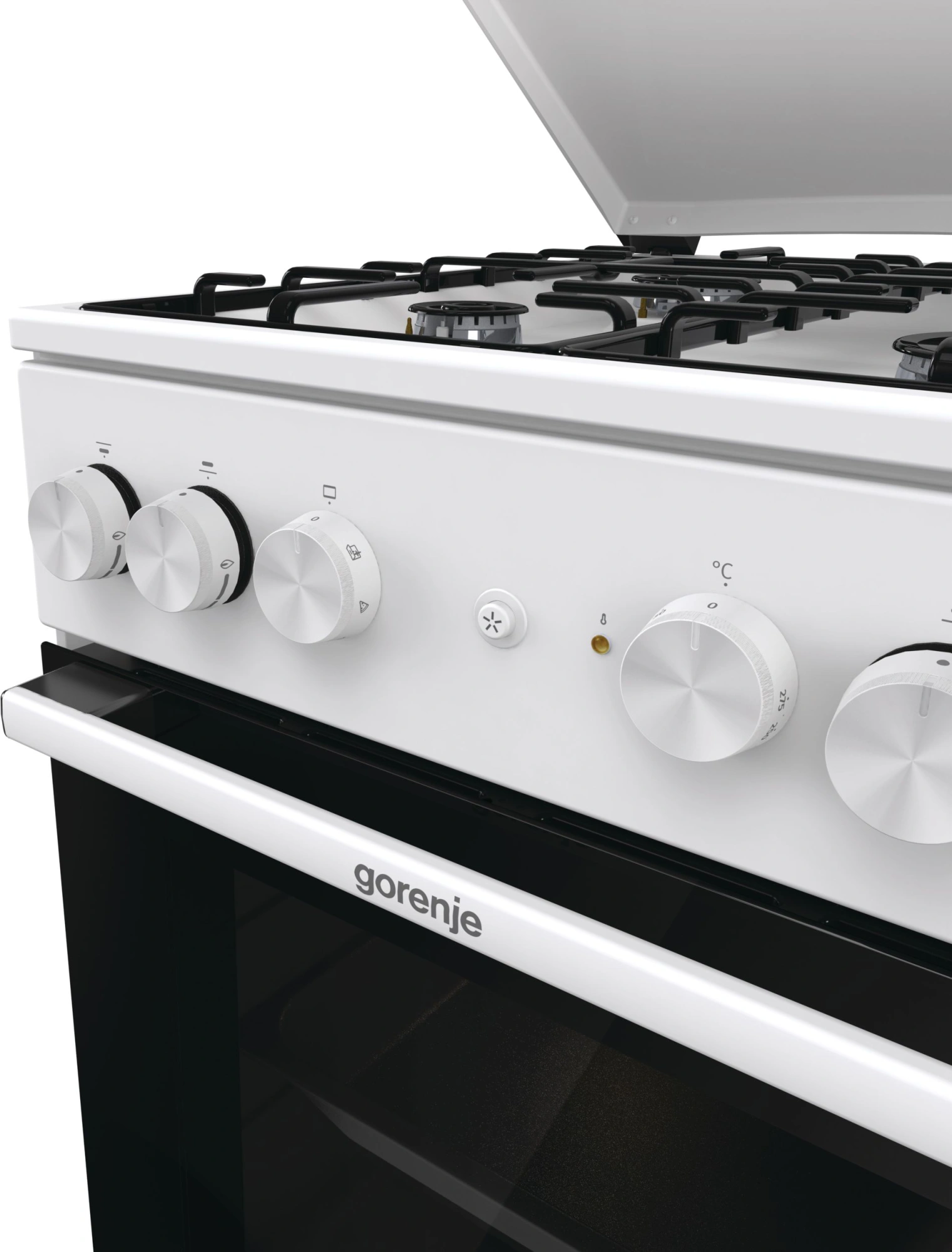 Плита Комбинированная Gorenje GK5A22WH белый (металлическая крышка) реш.сталь — миниатюра 14