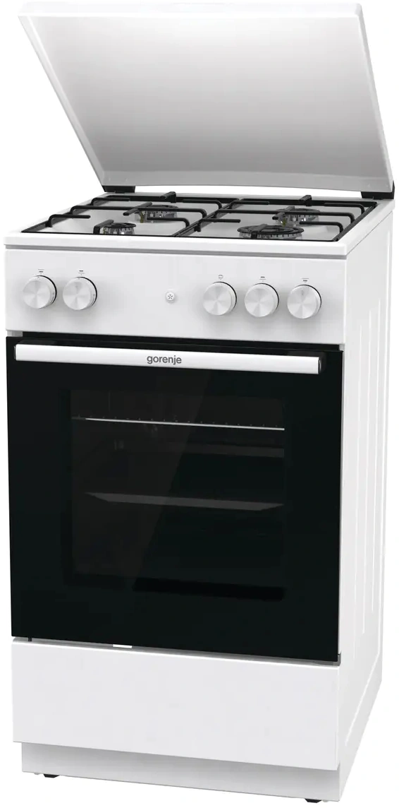 Плита Газовая Gorenje GG5A14WJ белый (металлическая крышка) реш.сталь — миниатюра 6