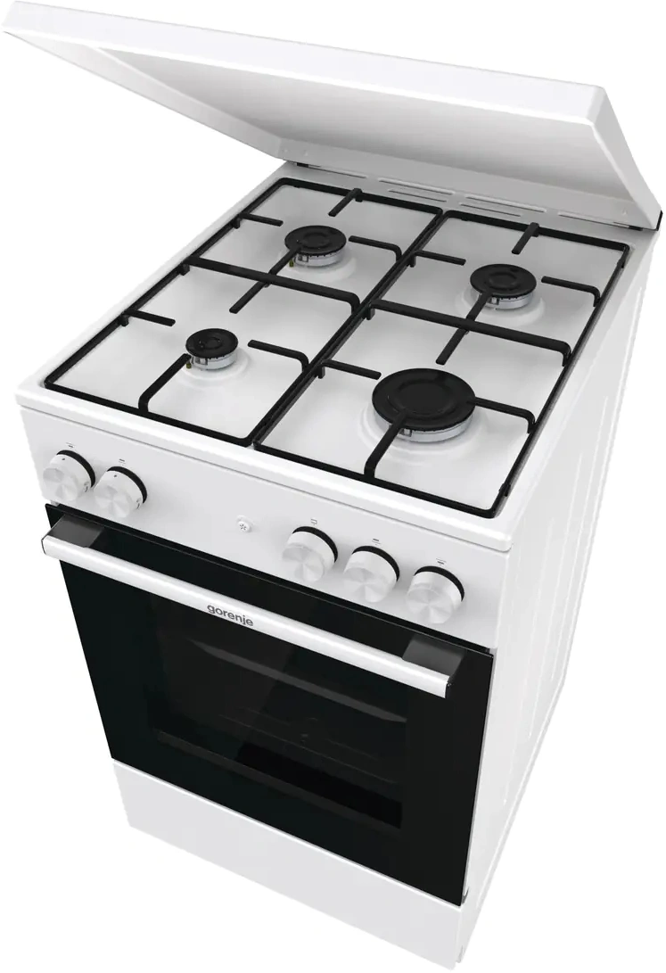 Плита Газовая Gorenje GG5A14WJ белый (металлическая крышка) реш.сталь — миниатюра 7