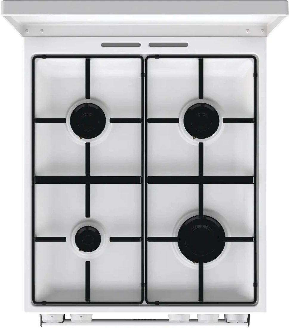 Плита Газовая Gorenje GG5A14WJ белый (металлическая крышка) реш.сталь — миниатюра 3