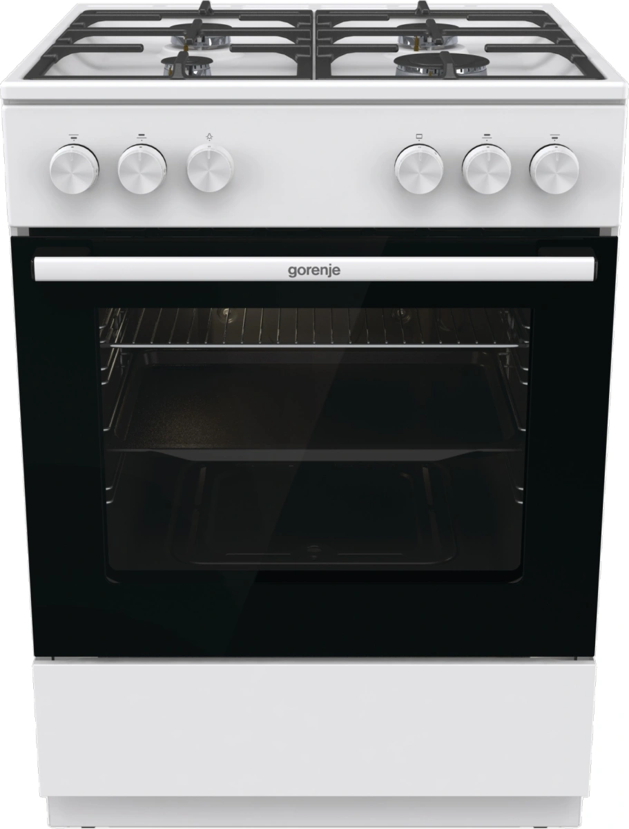 Плита Газовая Gorenje GG6A10WFFM белый (без крышки) реш.сталь — фото 1