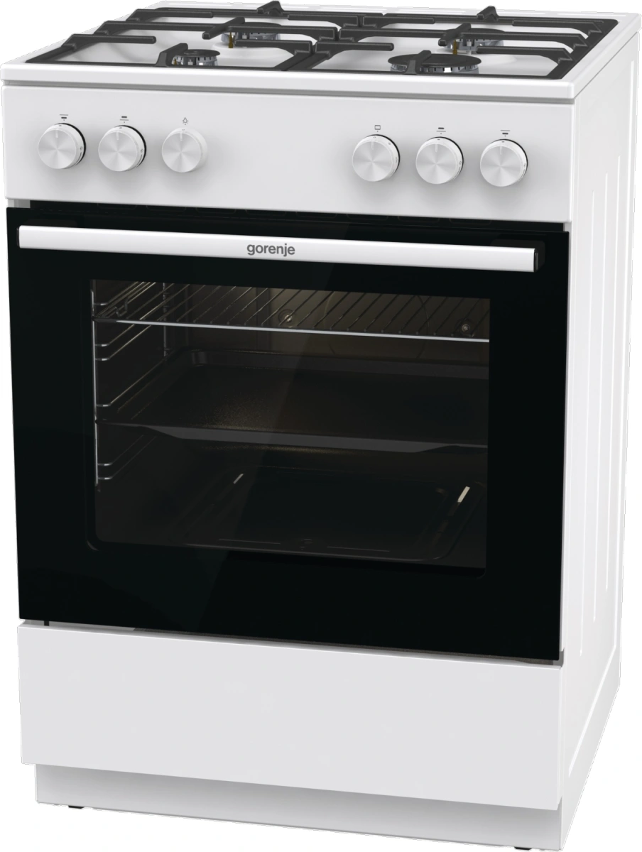 Плита Газовая Gorenje GG6A10WFFM белый (без крышки) реш.сталь — миниатюра 2