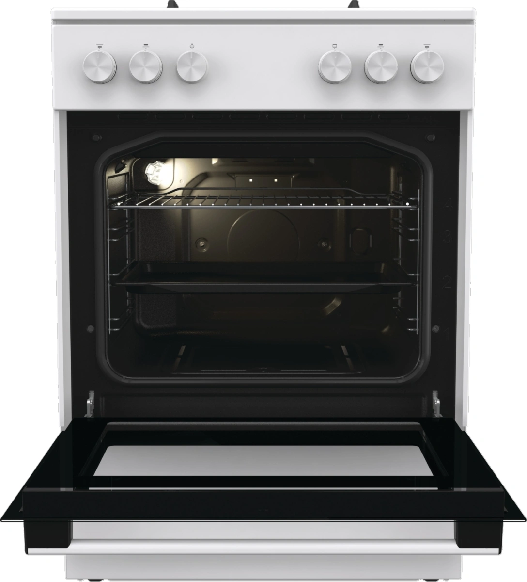 Плита Газовая Gorenje GG6A10WFFM белый (без крышки) реш.сталь — миниатюра 9