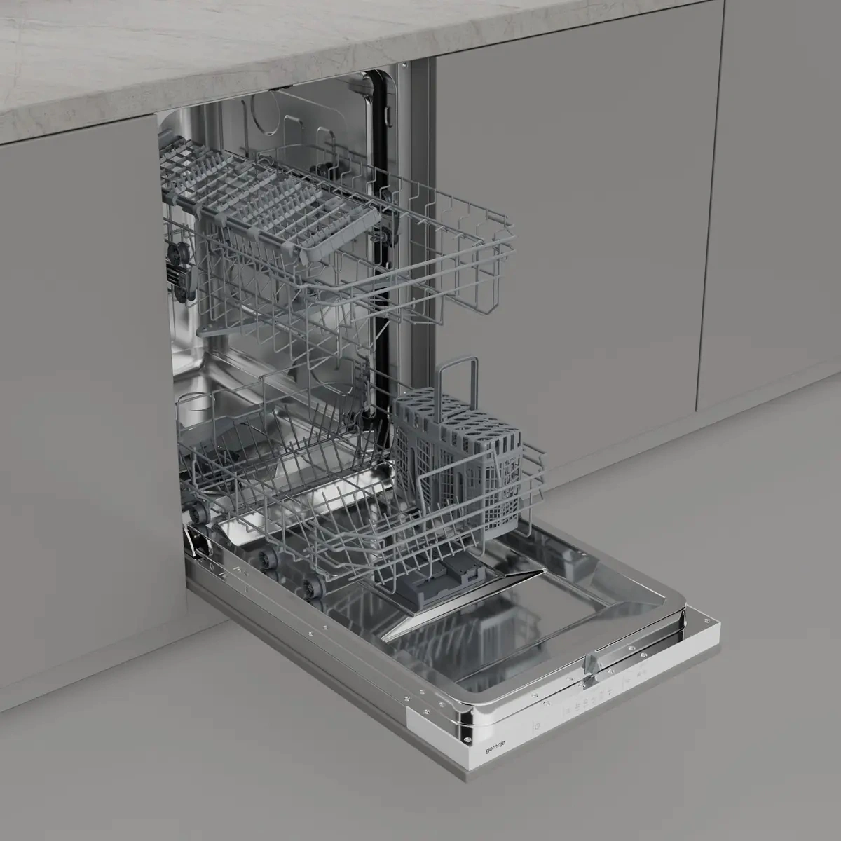 Посудомоечная машина встраив. Gorenje GV522E10WE 1760Вт узкая нержавеющая сталь — миниатюра 8