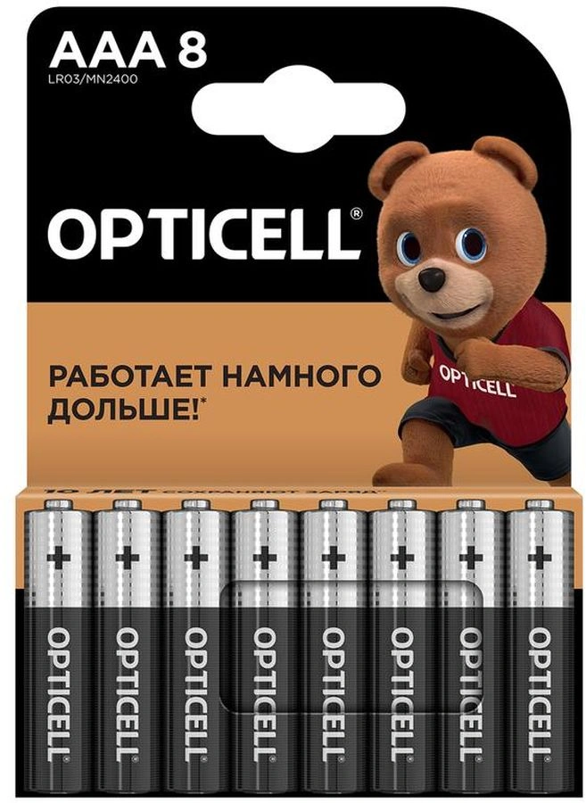 Батарея Opticell Basic LR03 AAA (8шт) блистер — фото 1