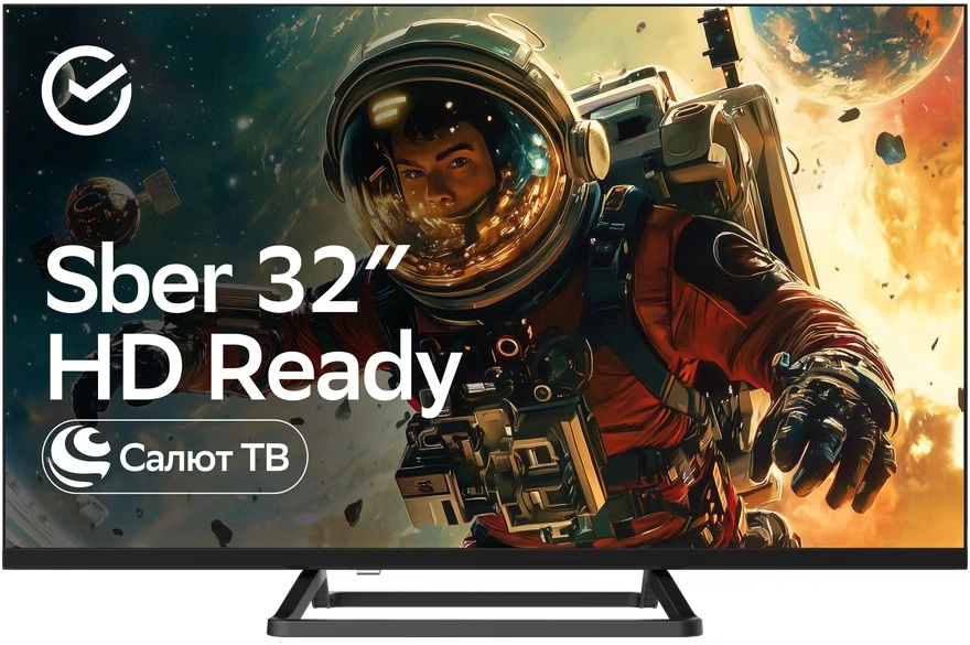 Телевизор LED Sber 32" SDX-32H3114 Салют ТВ Frameless черный HD 60Hz DVB-T DVB-T2 DVB-C DVB-S DVB-S2 USB WiFi Smart TV — миниатюра 6