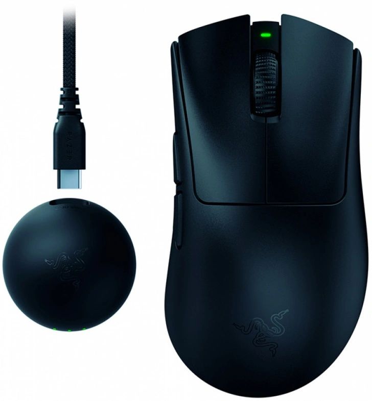 Мышь Razer DeathAdder V4 Pro черный оптическая 45000dpi беспров. USB 5but (RZ01-05330100-R3G1) — миниатюра 2