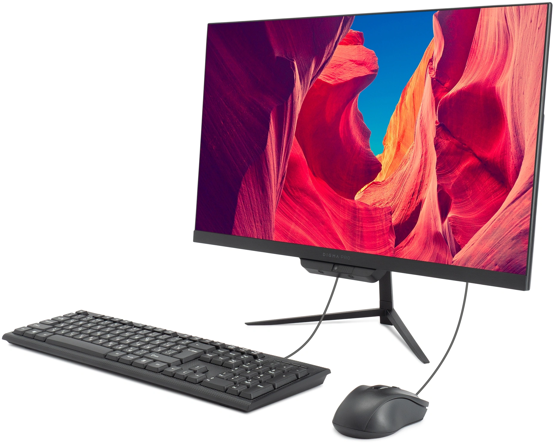 Моноблок Digma Pro Base 23.8" Full HD i3 12100 (3.3) 16Gb SSD512Gb UHDG 730 Windows 11 Pro GbitEth WiFi BT 90W клавиатура мышь Cam черный 1920x1080 — миниатюра 9