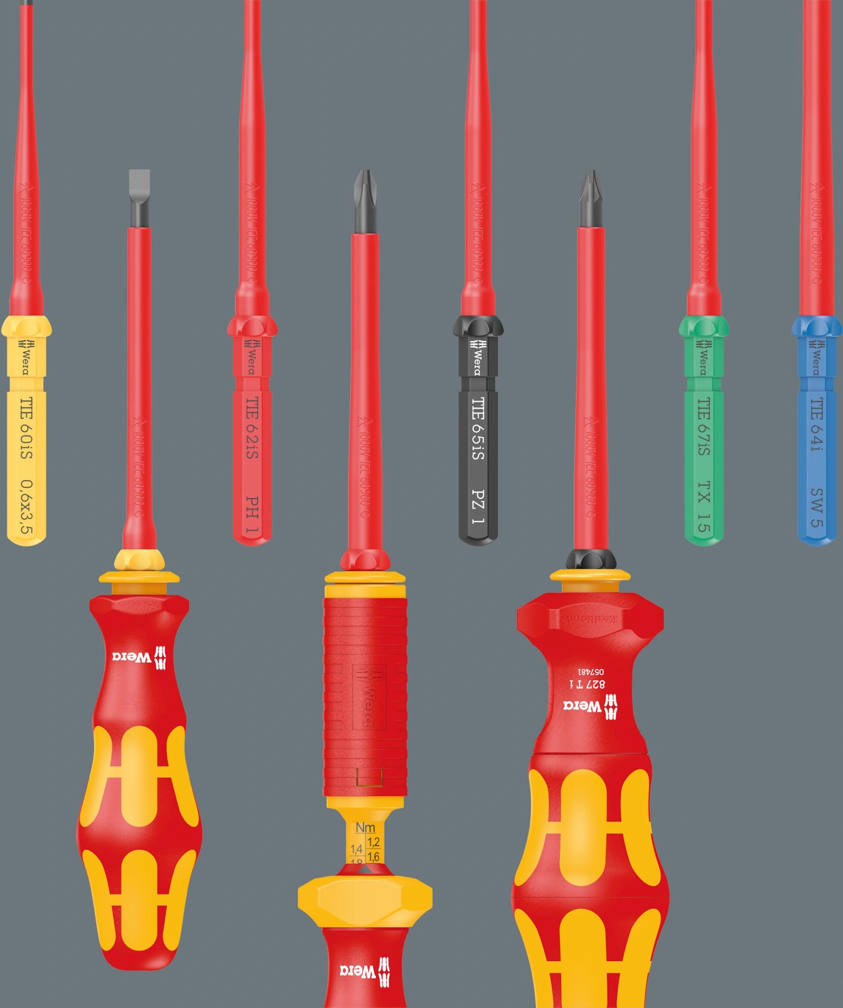 Отвертка Wera Kraftform Kompakt VDE 7 Universal 1 Tool Finder в компл.:70 предметов (WE-006600) — миниатюра 4