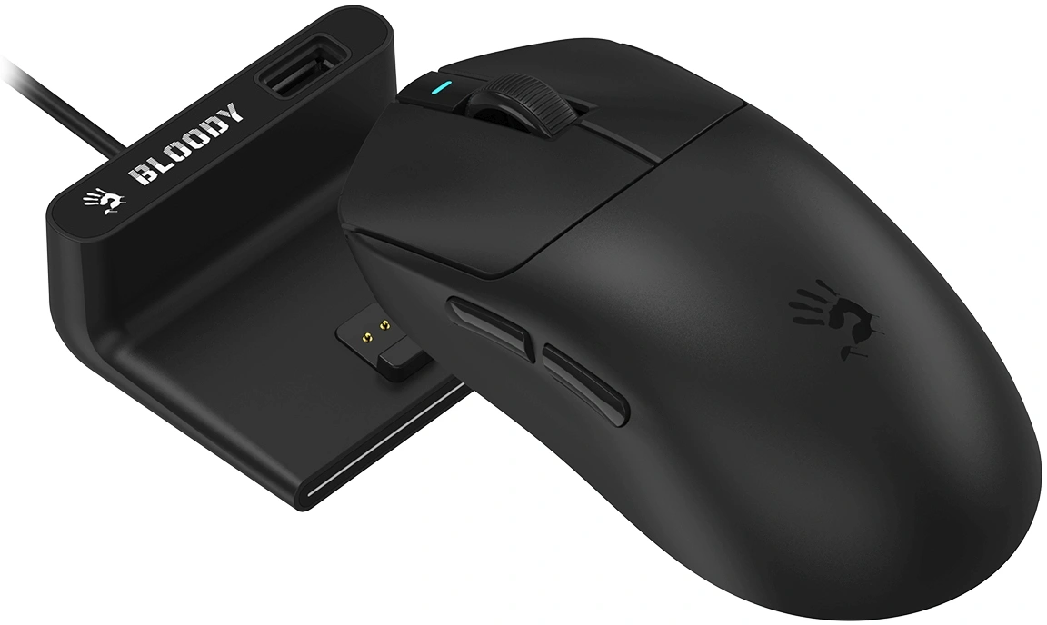Мышь A4Tech Bloody R77 Ultra Dock черный оптическая 20000dpi беспров. USB 5but — миниатюра 17
