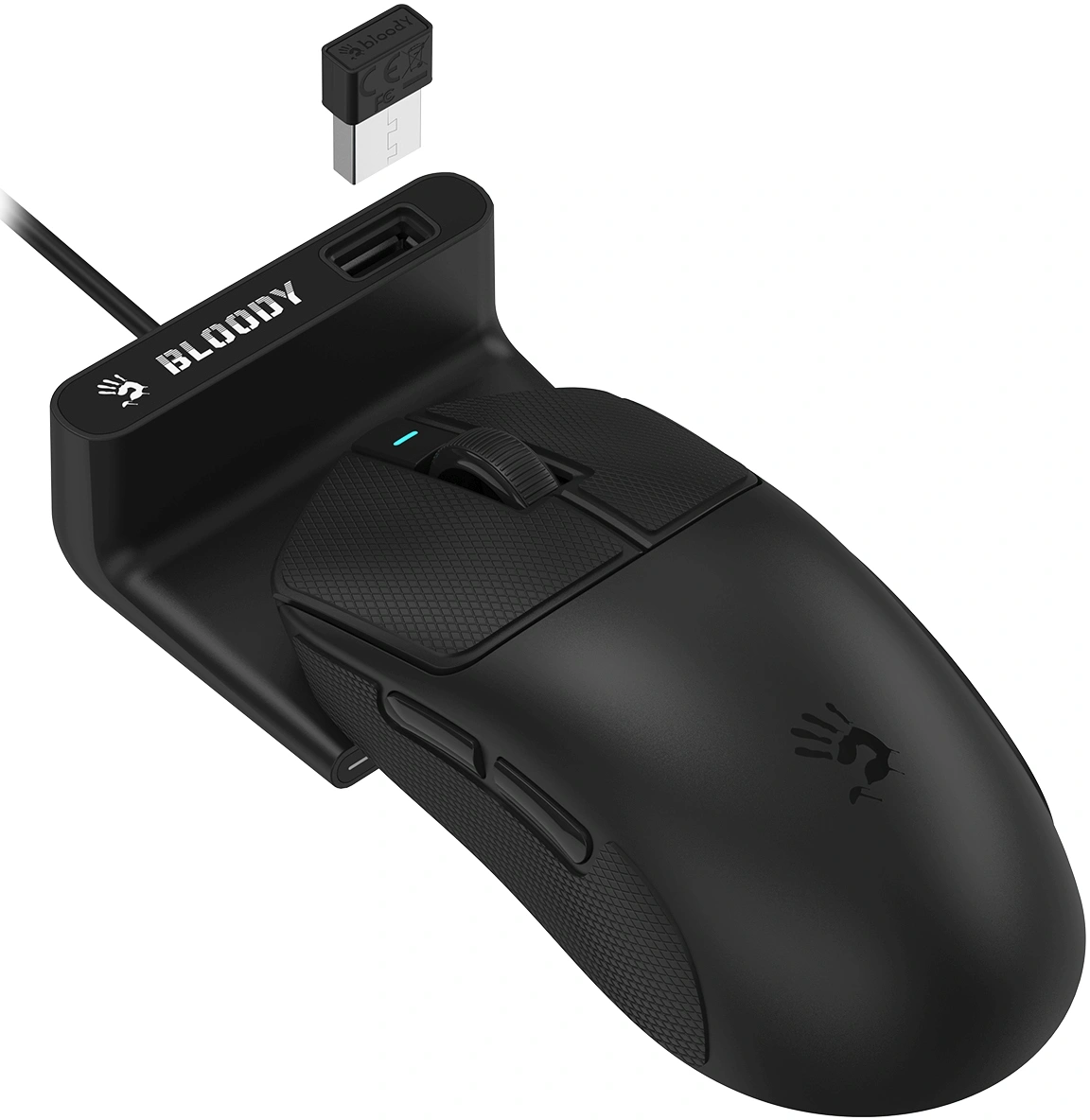 Мышь A4Tech Bloody R77 Ultra Dock черный оптическая 20000dpi беспров. USB 5but — миниатюра 43