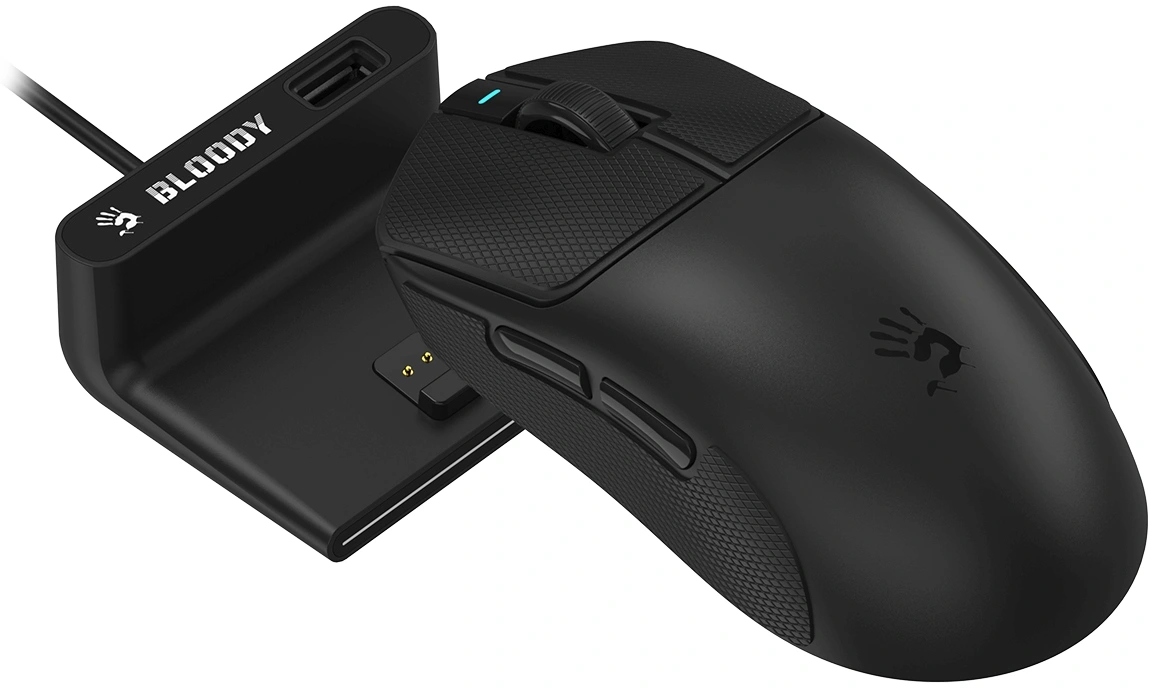 Мышь A4Tech Bloody R77 Ultra Dock черный оптическая 20000dpi беспров. USB 5but — миниатюра 49