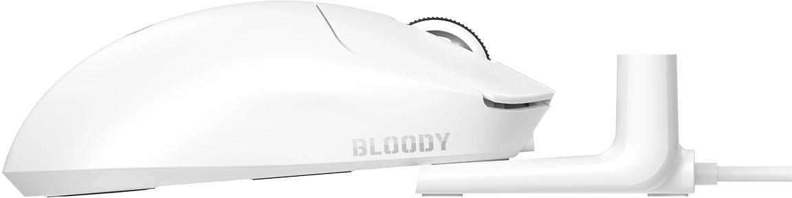 Мышь A4Tech Bloody R77 Ultra Dock белый оптическая 20000dpi беспров. USB 5but — миниатюра 18