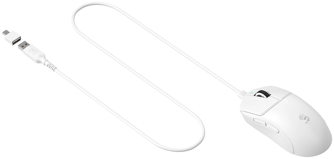 Мышь A4Tech Bloody R77 Ultra Dock белый оптическая 20000dpi беспров. USB 5but — миниатюра 42