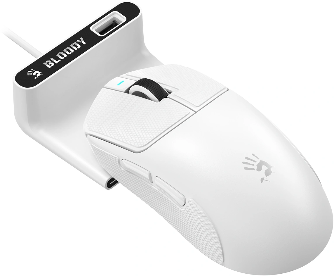 Мышь A4Tech Bloody R77 Ultra Dock белый оптическая 20000dpi беспров. USB 5but — миниатюра 43