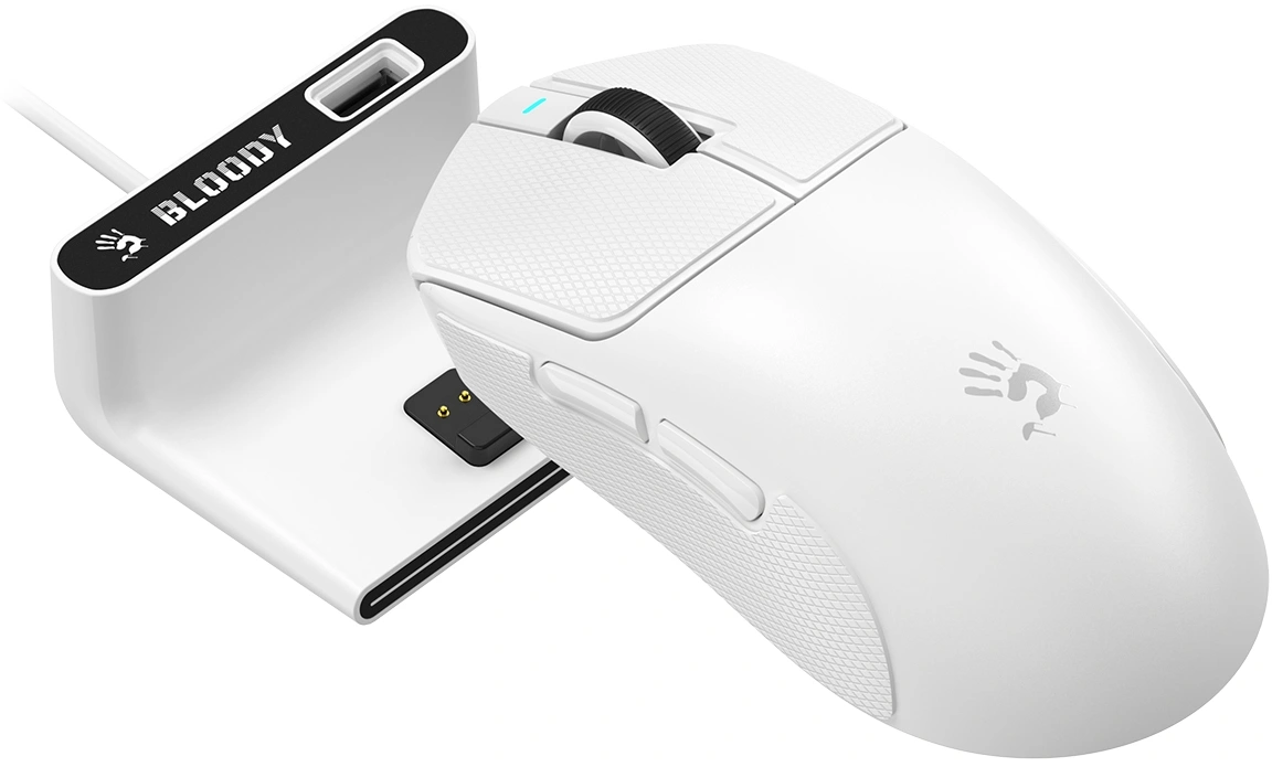 Мышь A4Tech Bloody R77 Ultra Dock белый оптическая 20000dpi беспров. USB 5but — миниатюра 46