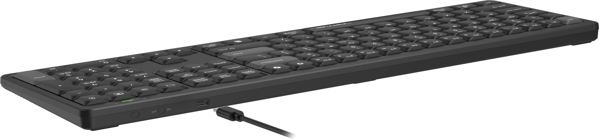 Клавиатура A4Tech FX55 черный USB slim Multimedia кабель 1.5м — миниатюра 8