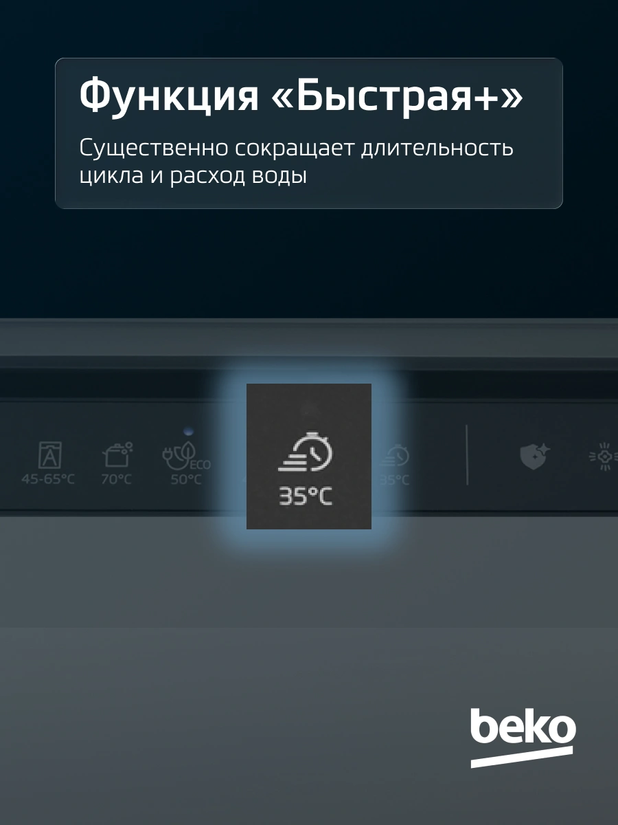 Посудомоечная машина встраив. Beko BDIN38530A 2100Вт полноразмерная — миниатюра 16