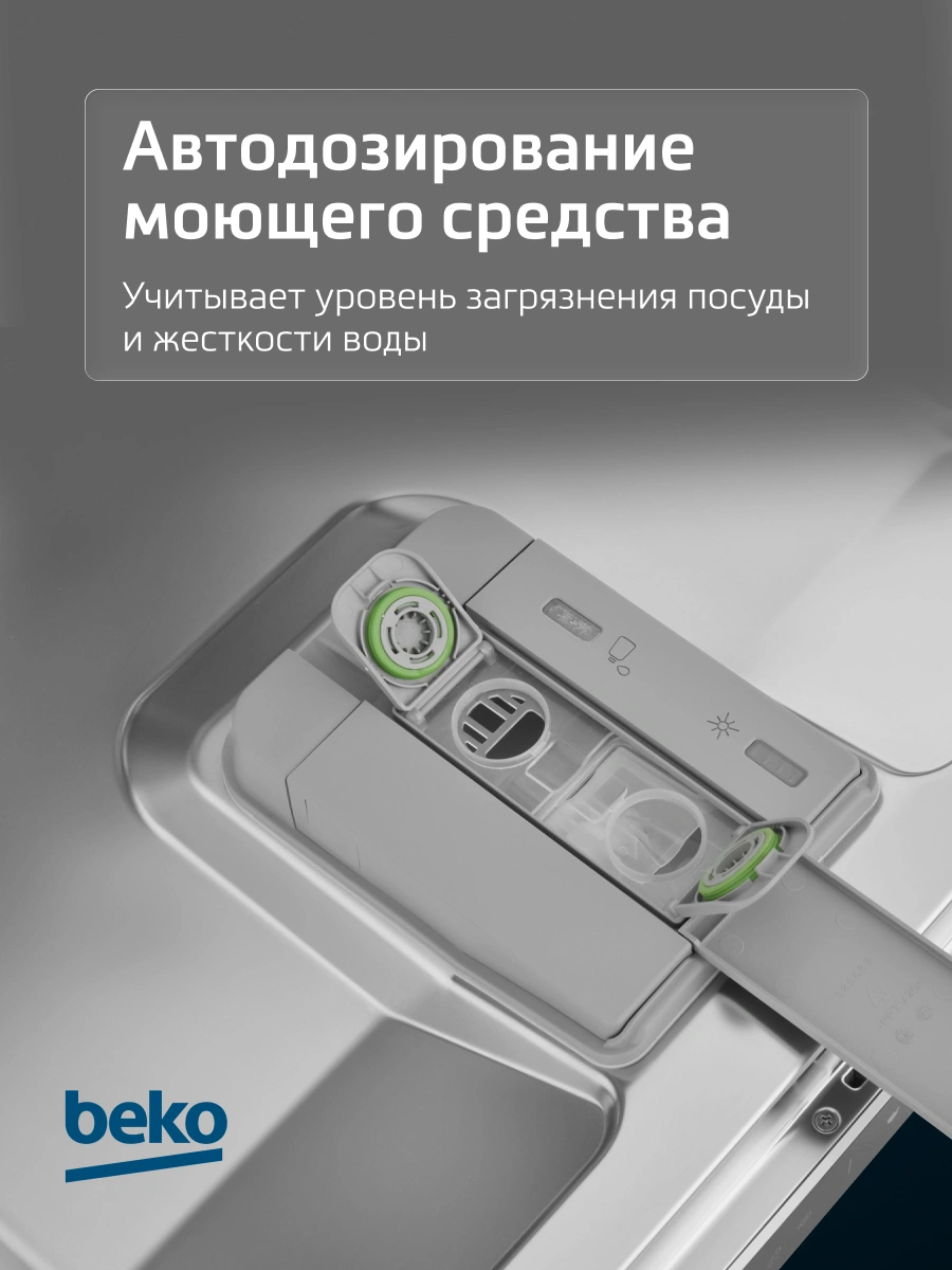 Посудомоечная машина встраив. Beko BDIN38530A 2100Вт полноразмерная — миниатюра 18
