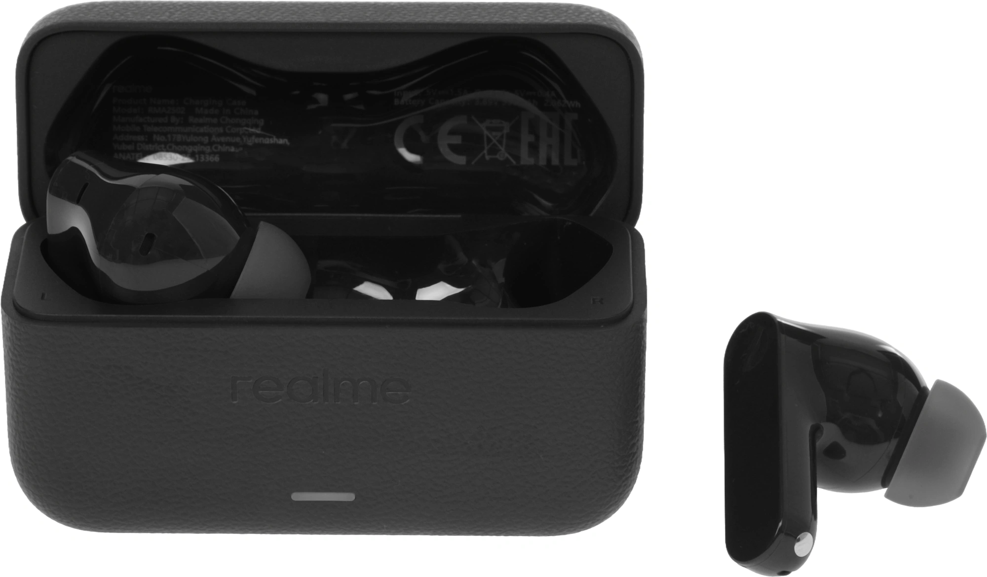 Гарнитура внутриканальные Realme Buds T500 Pro черный беспроводные bluetooth в ушной раковине (6941764483910) — миниатюра 5