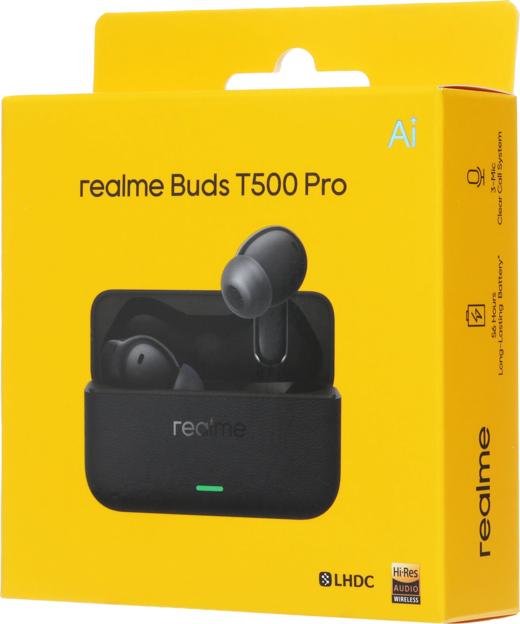 Гарнитура внутриканальные Realme Buds T500 Pro черный беспроводные bluetooth в ушной раковине (6941764483910) — миниатюра 10