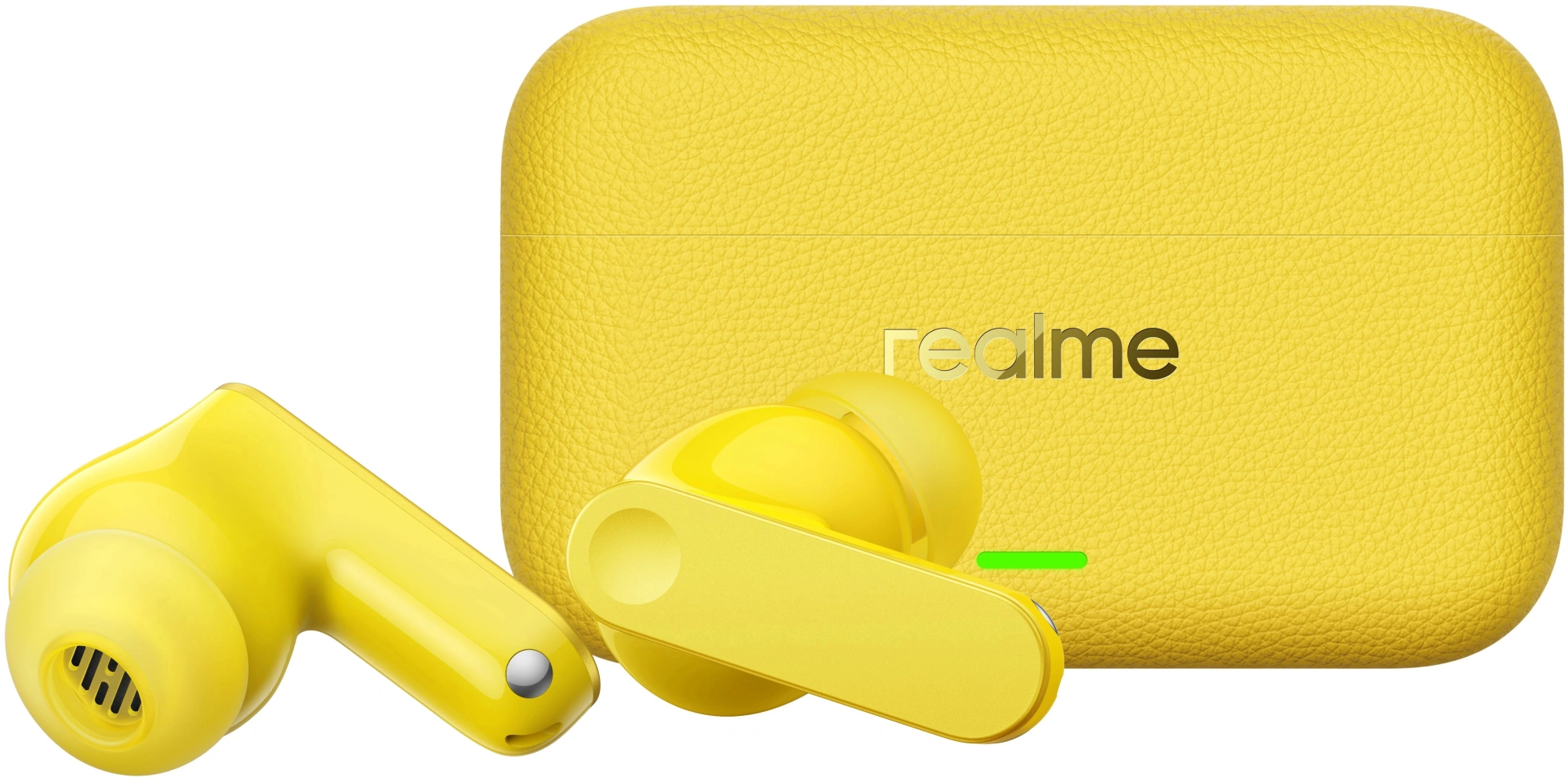 Гарнитура внутриканальные Realme Buds T500 Pro желтый беспроводные bluetooth в ушной раковине (6941764483897) — миниатюра 2