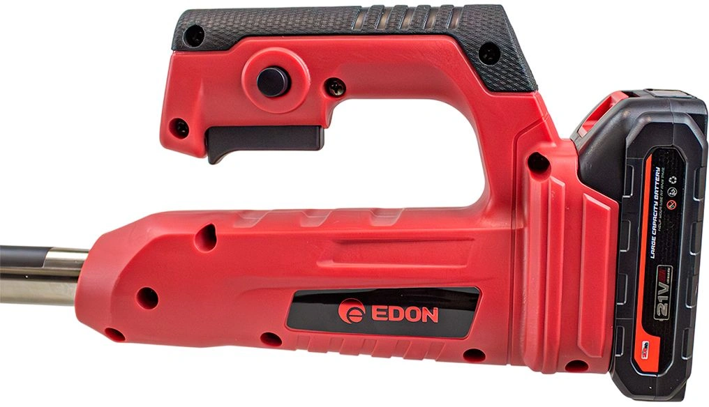 Триммер электрический Edon UGT-21D аккум. 21Вт неразбор.штан. реж.эл.:леска/нож/диск — миниатюра 10
