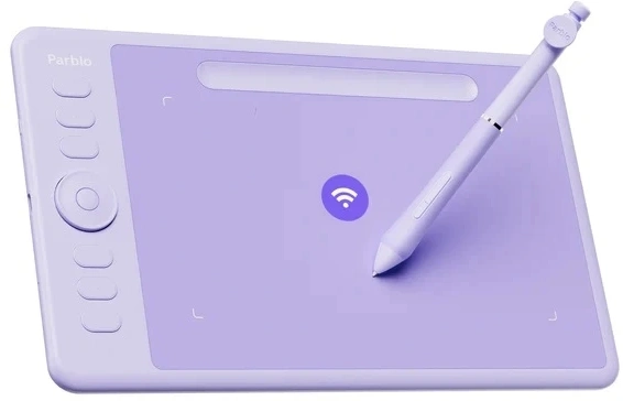 Графический планшет Parblo Intangbo SW USB Type-C фиолетовый — миниатюра 13