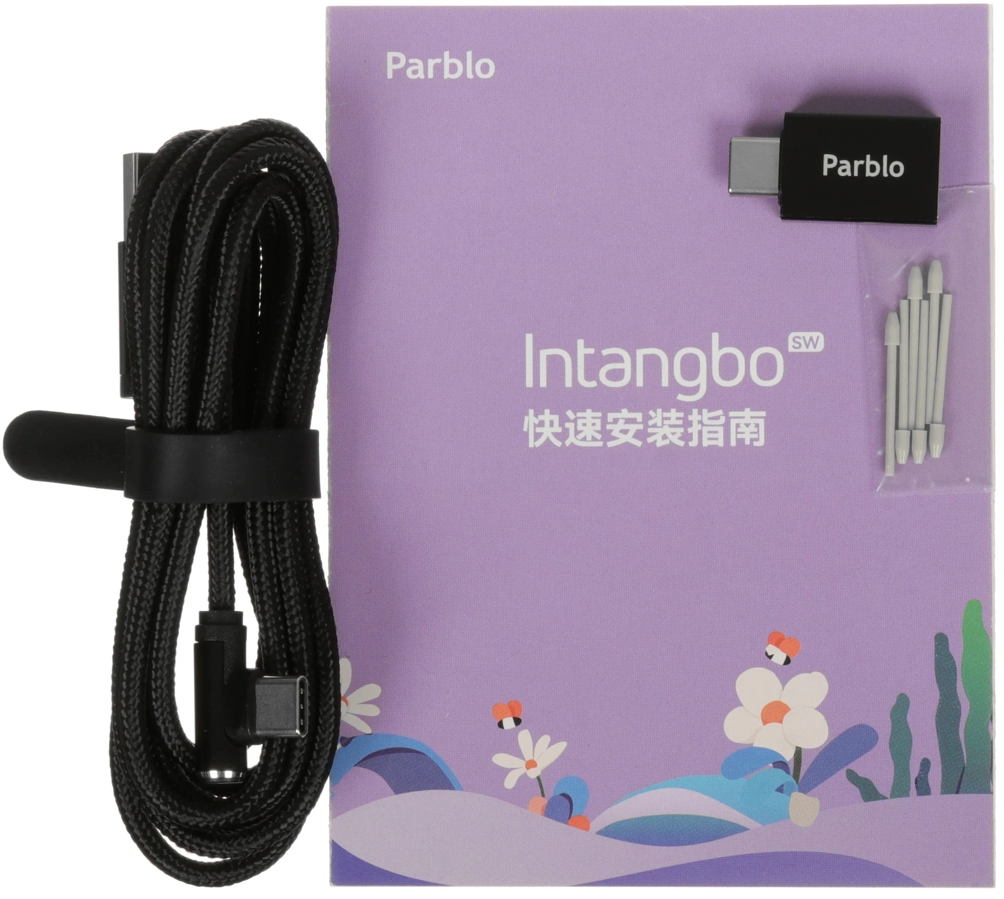 Графический планшет Parblo Intangbo SW USB Type-C черный — миниатюра 9