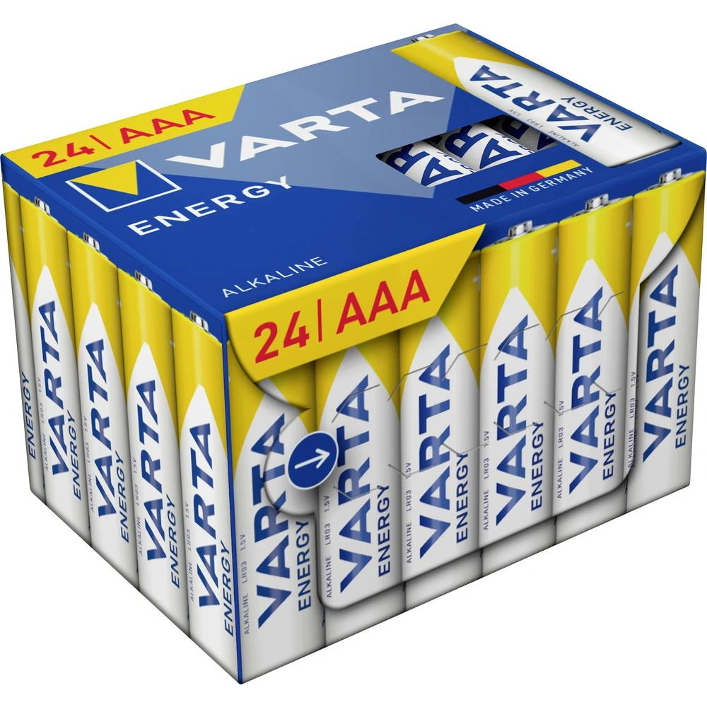 Батарея Varta Energy LR03 AAA AAA (24шт) блистер