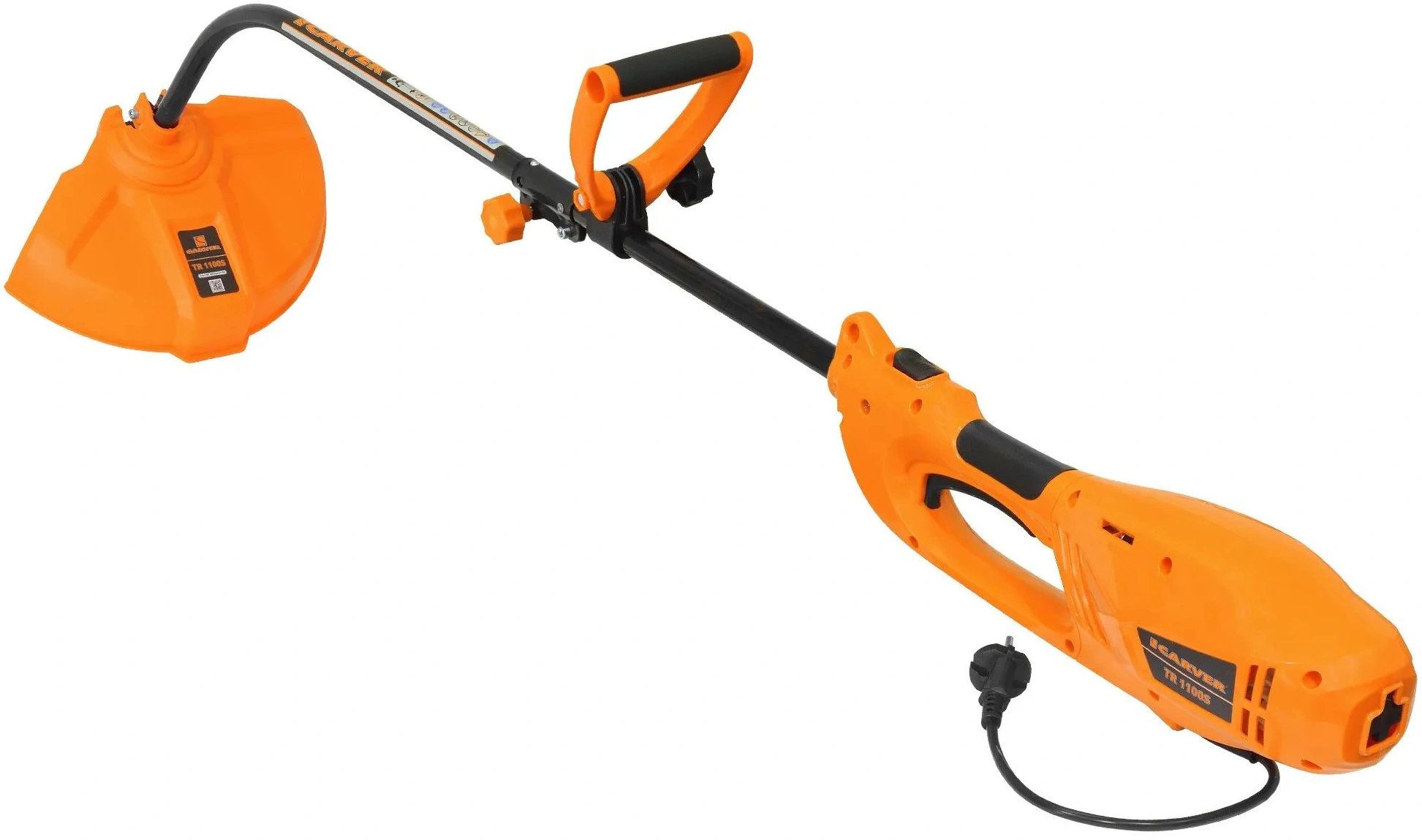 Триммер электрический Carver TR-1100S 1100Вт 1.4л.с. разбор.штан. реж.эл.:леска — миниатюра 2