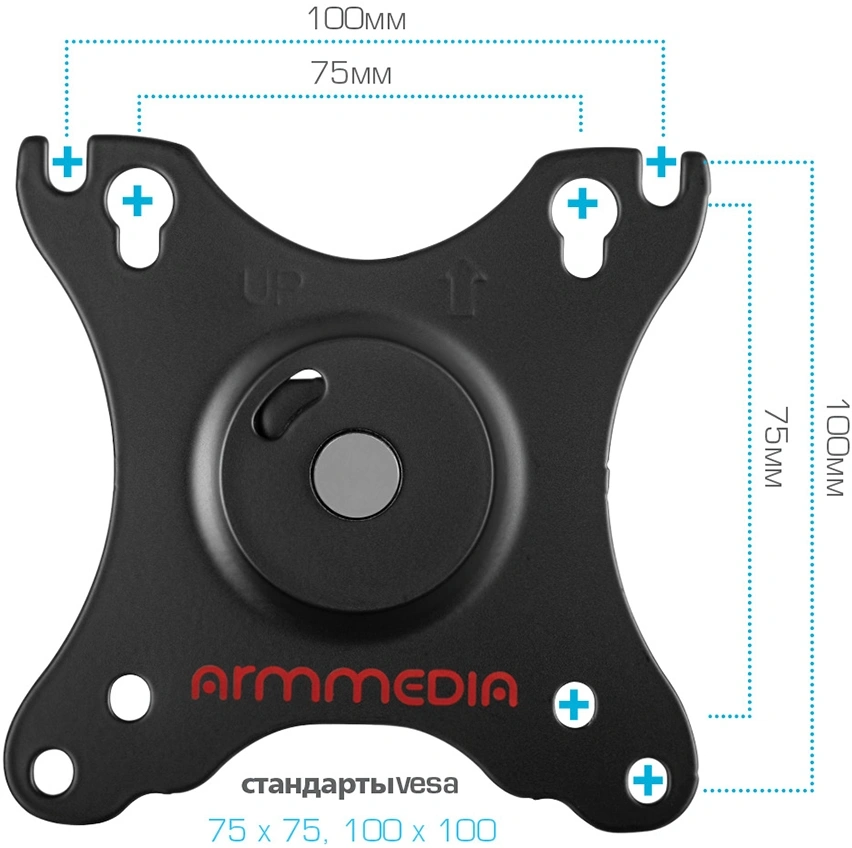 Кронштейн для мониторов Arm Media LCD-T23 черный 17"-32" макс.18кг настольный поворот и наклон — миниатюра 8
