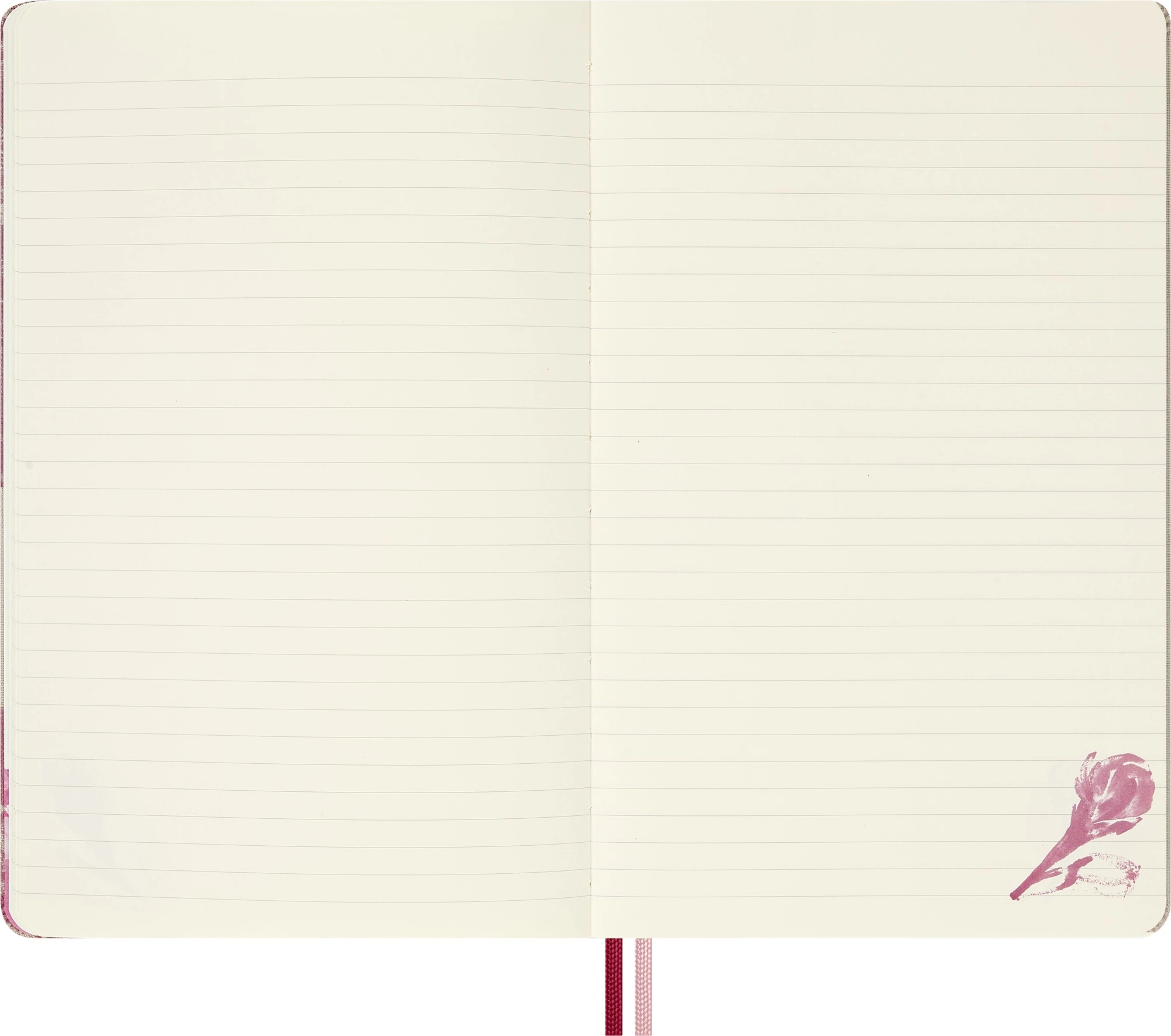Блокнот Moleskine LIMITED EDITION SAKURA LESU09QP060 Large 130х210мм обложка текстиль 176стр. линейка твердая обложка розовый 2026 — миниатюра 4