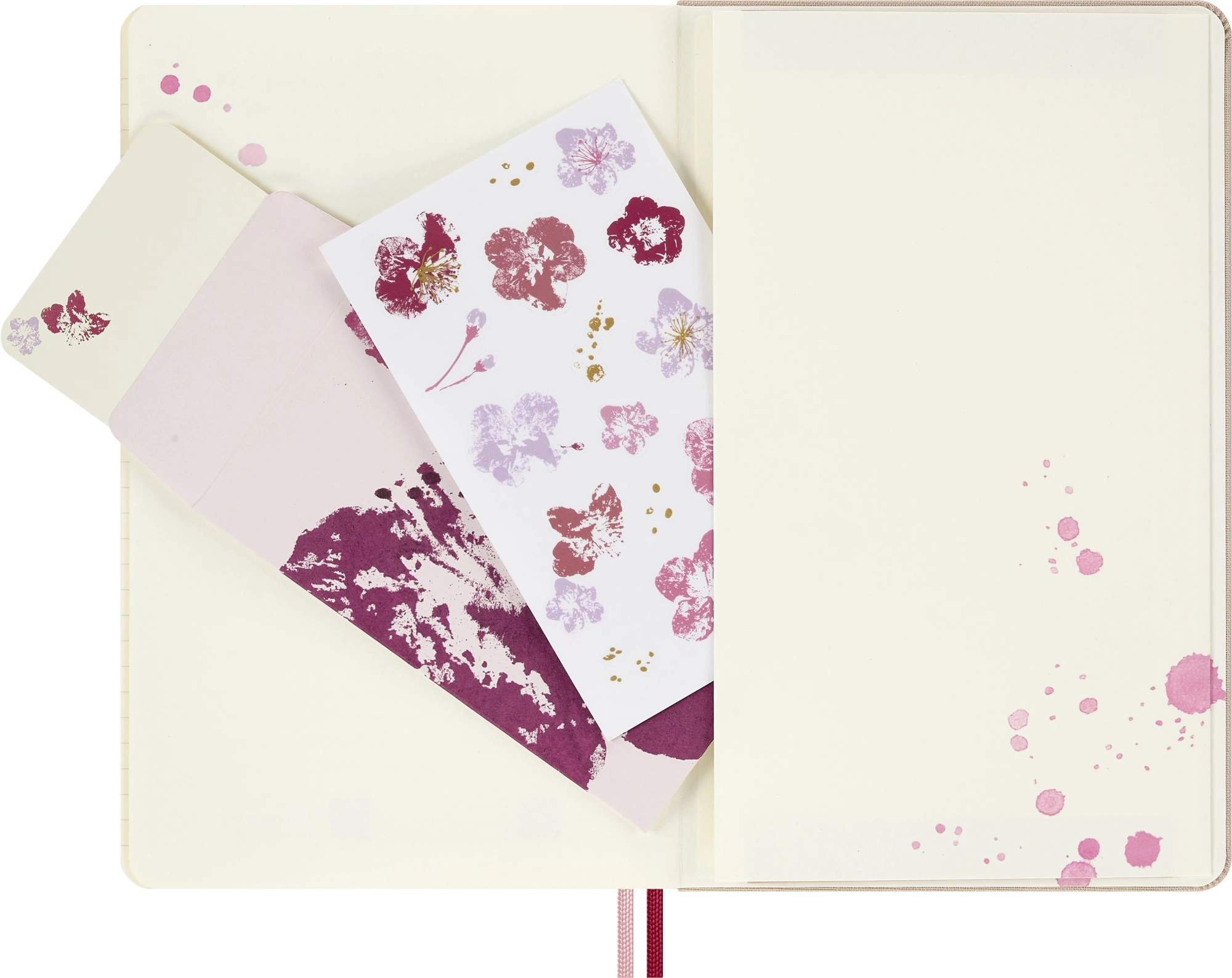 Блокнот Moleskine LIMITED EDITION SAKURA LESU09QP060 Large 130х210мм обложка текстиль 176стр. линейка твердая обложка розовый 2026 — миниатюра 6