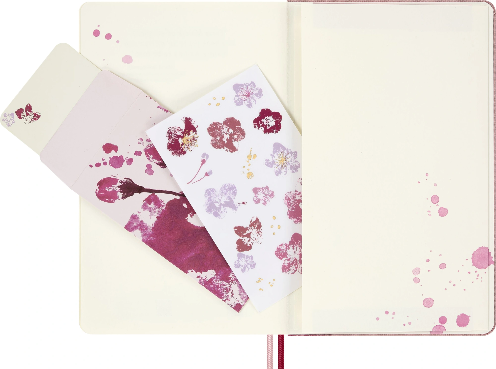 Блокнот Moleskine LIMITED EDITION САКУРА LESU09QP062 Large 130х210мм обложка текстиль 176стр. нелинованный твердая обложка розовый 2026 — миниатюра 6