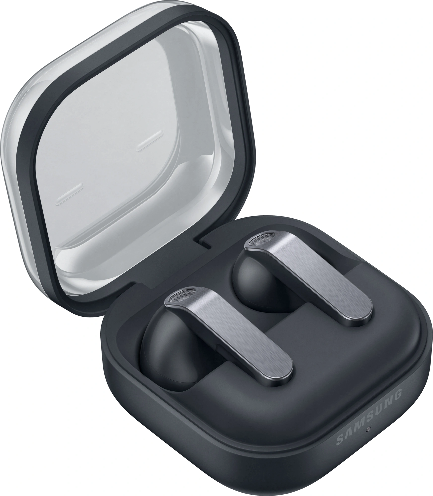 Гарнитура вкладыши Samsung Galaxy Buds 4 черный беспроводные bluetooth в ушной раковине (SM-R540NZKACIS) — миниатюра 6
