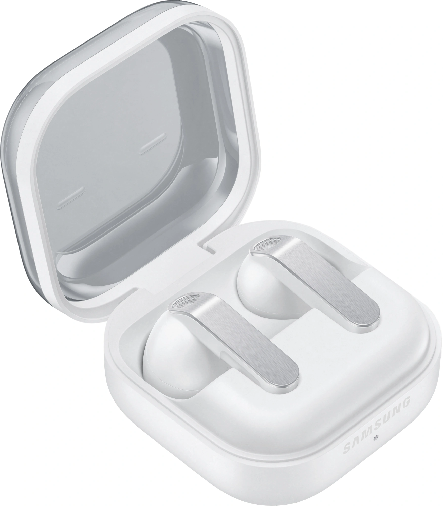 Гарнитура вкладыши Samsung Galaxy Buds 4 белый беспроводные bluetooth в ушной раковине (SM-R540NZWACIS) — миниатюра 6