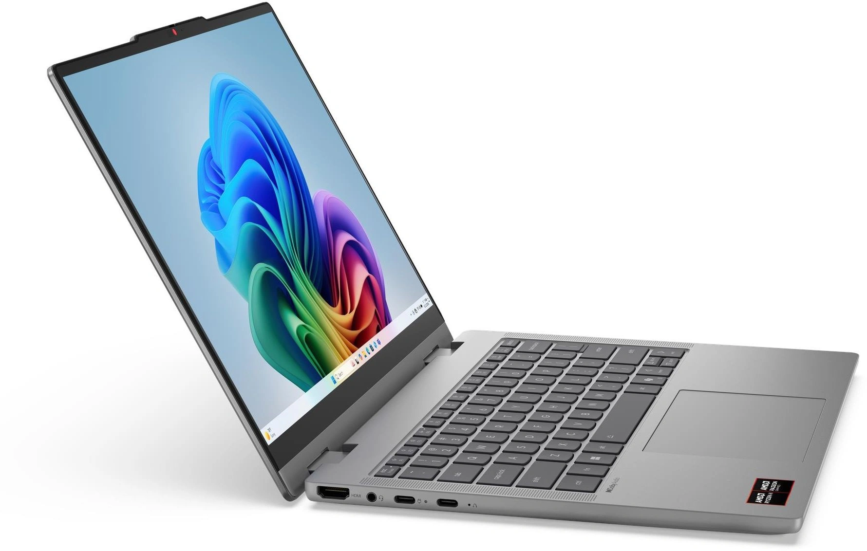 Ноутбук Lenovo IdeaPad 5 2-in-1 14AHP11 Ryzen 5 230 16Gb SSD512Gb AMD Radeon 760M 14" OLED Touch WUXGA (1920x1200) без ОС grey WiFi BT Cam (83UJ0016PS) — миниатюра 2