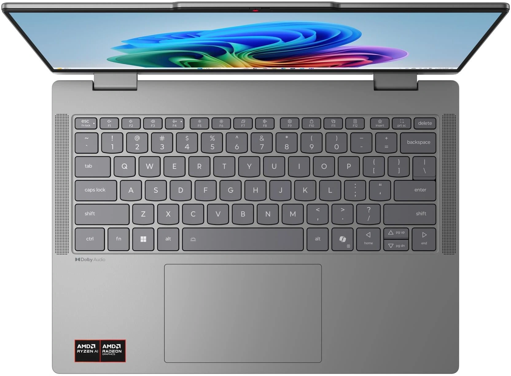 Ноутбук Lenovo IdeaPad 5 2-in-1 14AHP11 Ryzen 5 230 16Gb SSD512Gb AMD Radeon 760M 14" OLED Touch WUXGA (1920x1200) без ОС grey WiFi BT Cam (83UJ0016PS) — миниатюра 4