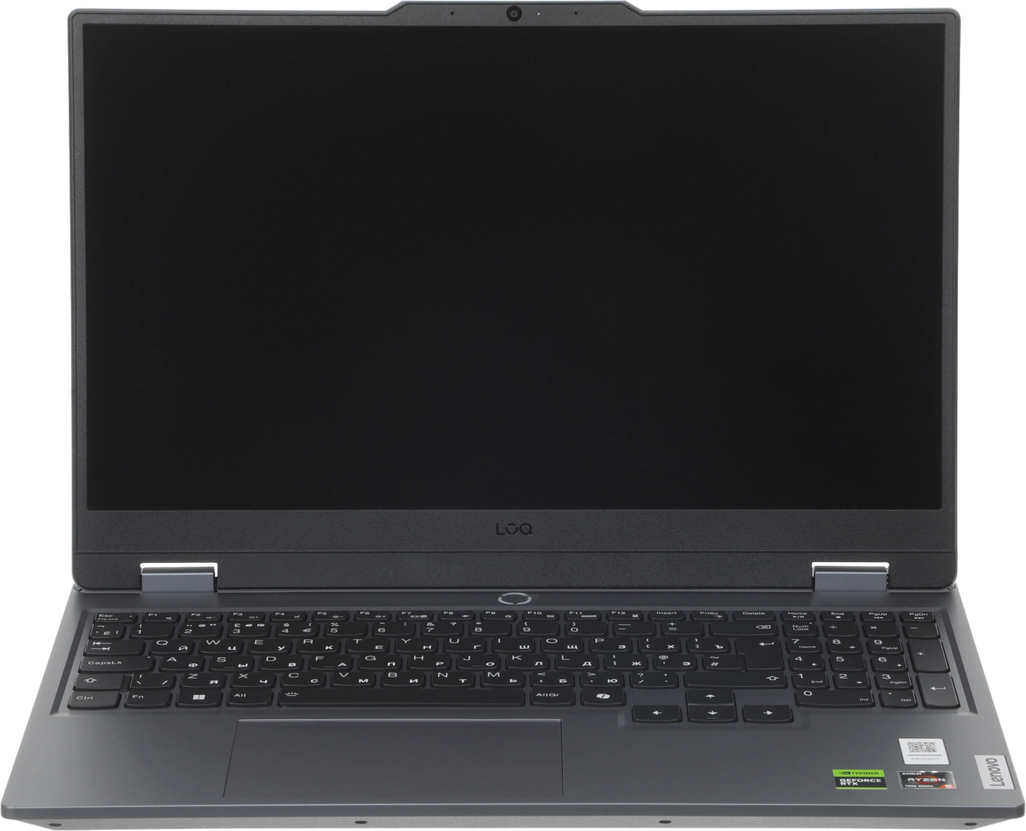 Ноутбук Lenovo LOQ 15ARP9 Ryzen 5 7235HS 16Gb SSD512Gb NVIDIA GeForce RTX 3050 6Gb 15.6" IPS FHD (1920x1080) без ОС grey WiFi BT Cam (83JC0057PS) — миниатюра 8