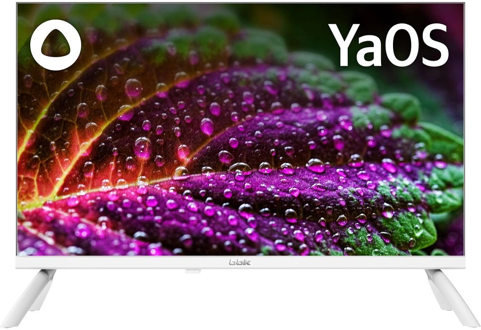 Телевизор LED BBK 24" 24LEX-7245/TS2C (W) Яндекс.ТВ Frameless белый HD 60Hz DVB-T2 DVB-C DVB-S2 USB WiFi Smart TV (RUS)