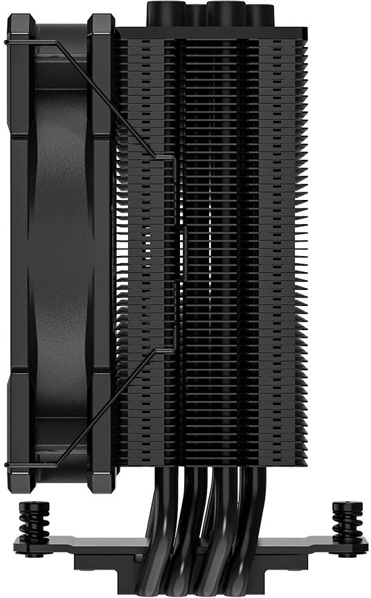 Устройство охлаждения(кулер) ID-Cooling SE-224-XTS Soc-AM5/AM4/1200/1700/1851 черный 4-pin 29dB Al+Cu 220W 650gr Bulk (SE-224-XTS BLACK BULK) — миниатюра 4