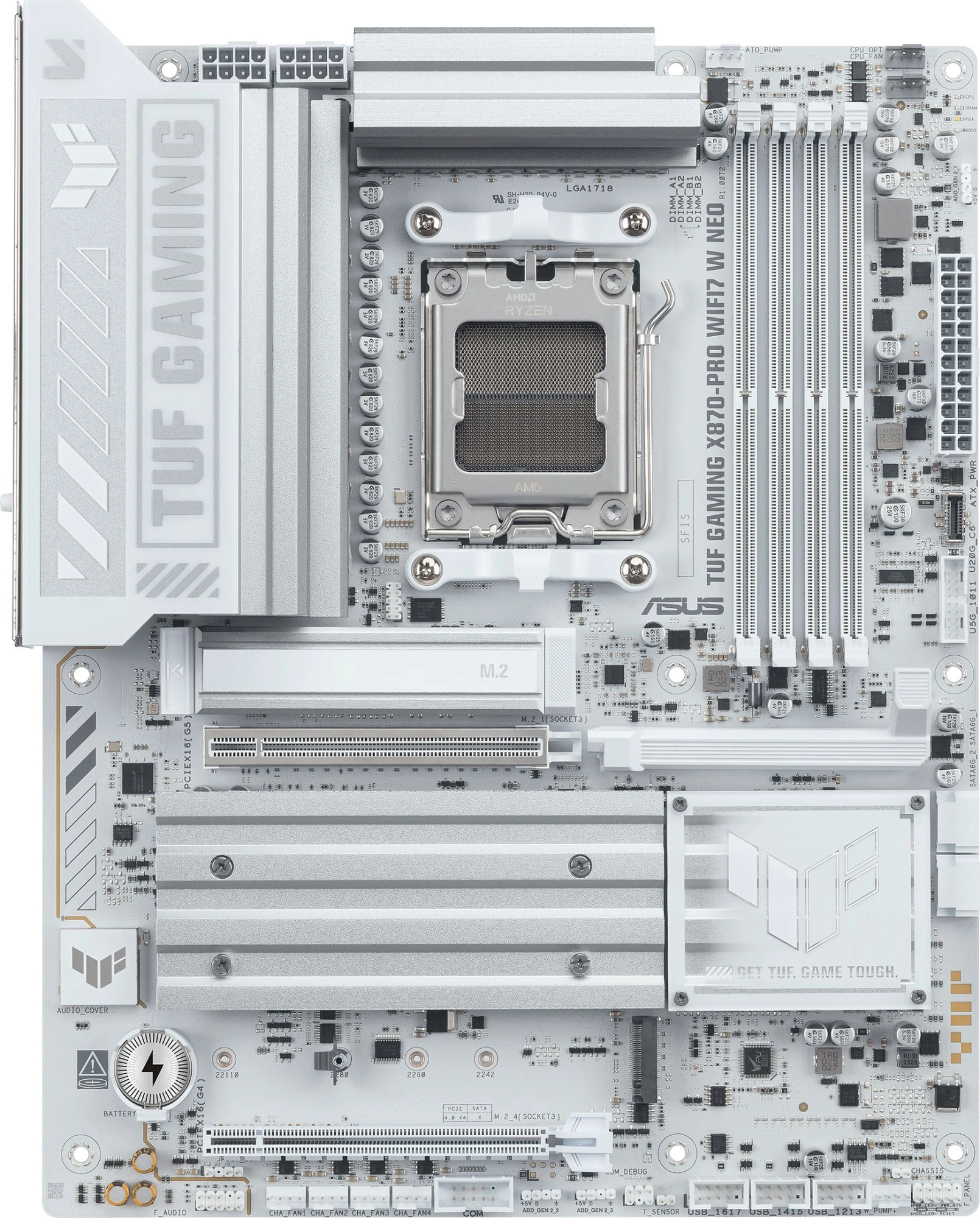 Материнская плата Asus TUF GAMING X870-PRO WIFI7 W NEO Socket AM5 AMD X870 4xDDR5 ATX AC`97 8ch(7.1) 5Gigabit RAID+HDMI — миниатюра 2
