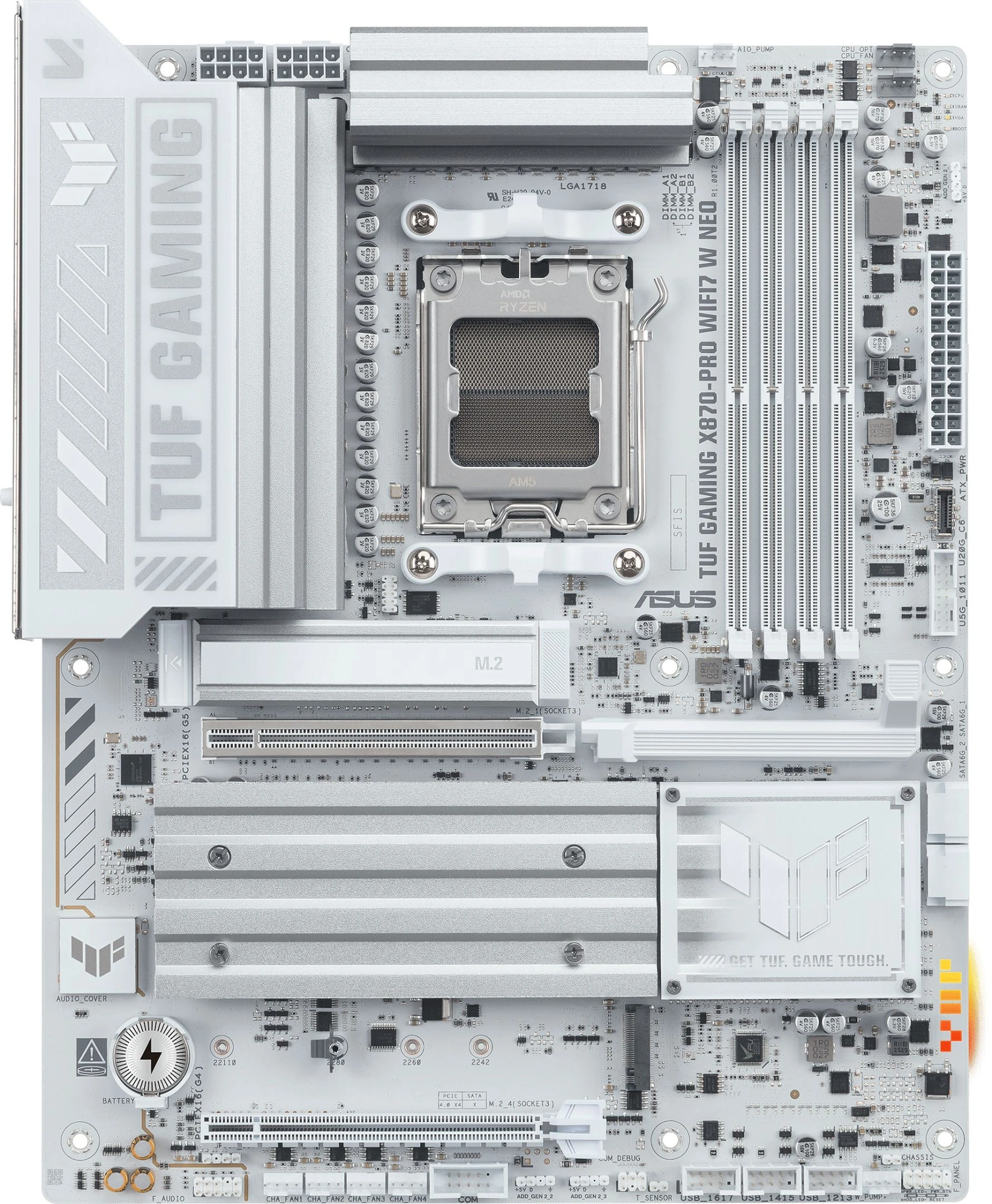 Материнская плата Asus TUF GAMING X870-PRO WIFI7 W NEO Socket AM5 AMD X870 4xDDR5 ATX AC`97 8ch(7.1) 5Gigabit RAID+HDMI — миниатюра 3